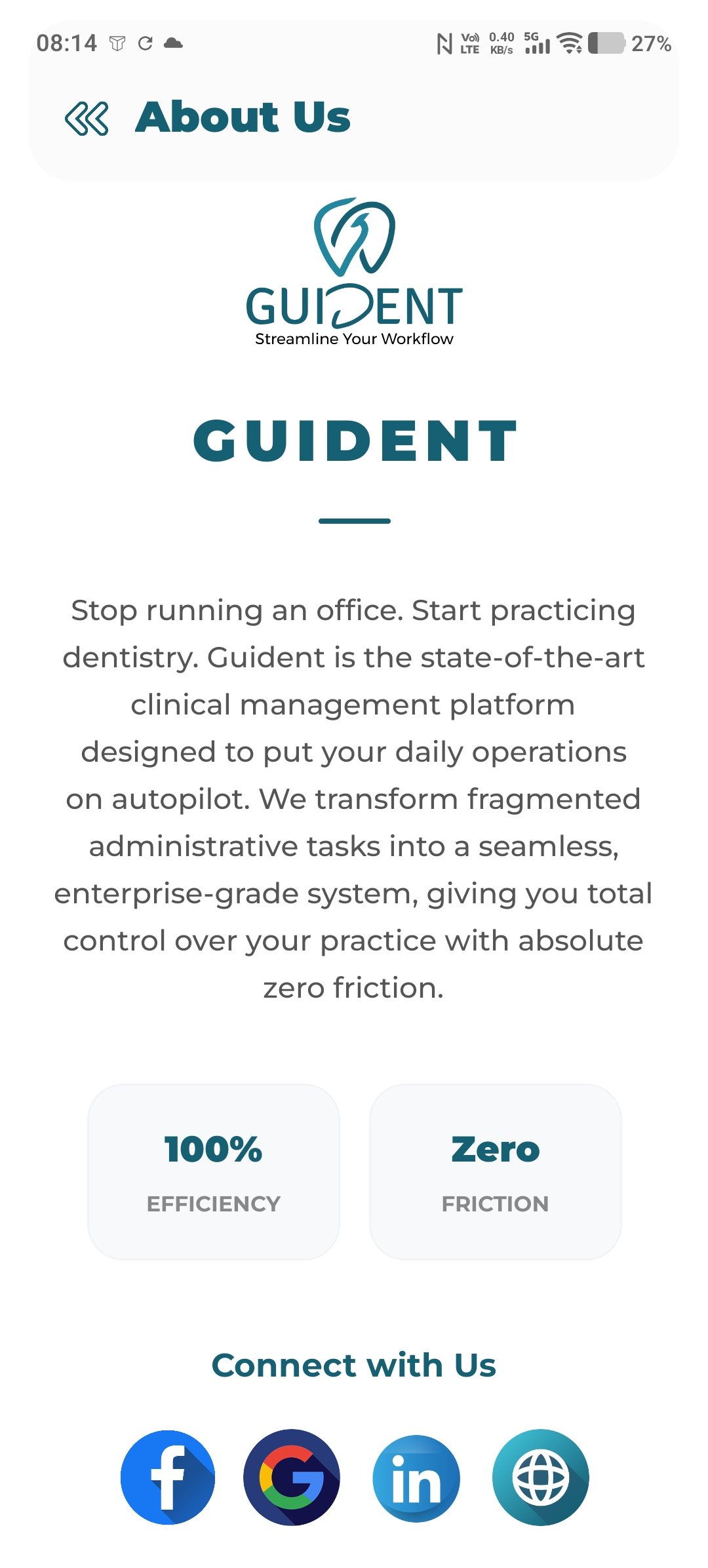 Guident App Screen 3